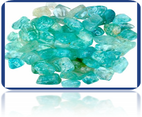 Surowy akwamaryn - śliczne kryształy akwamarynu